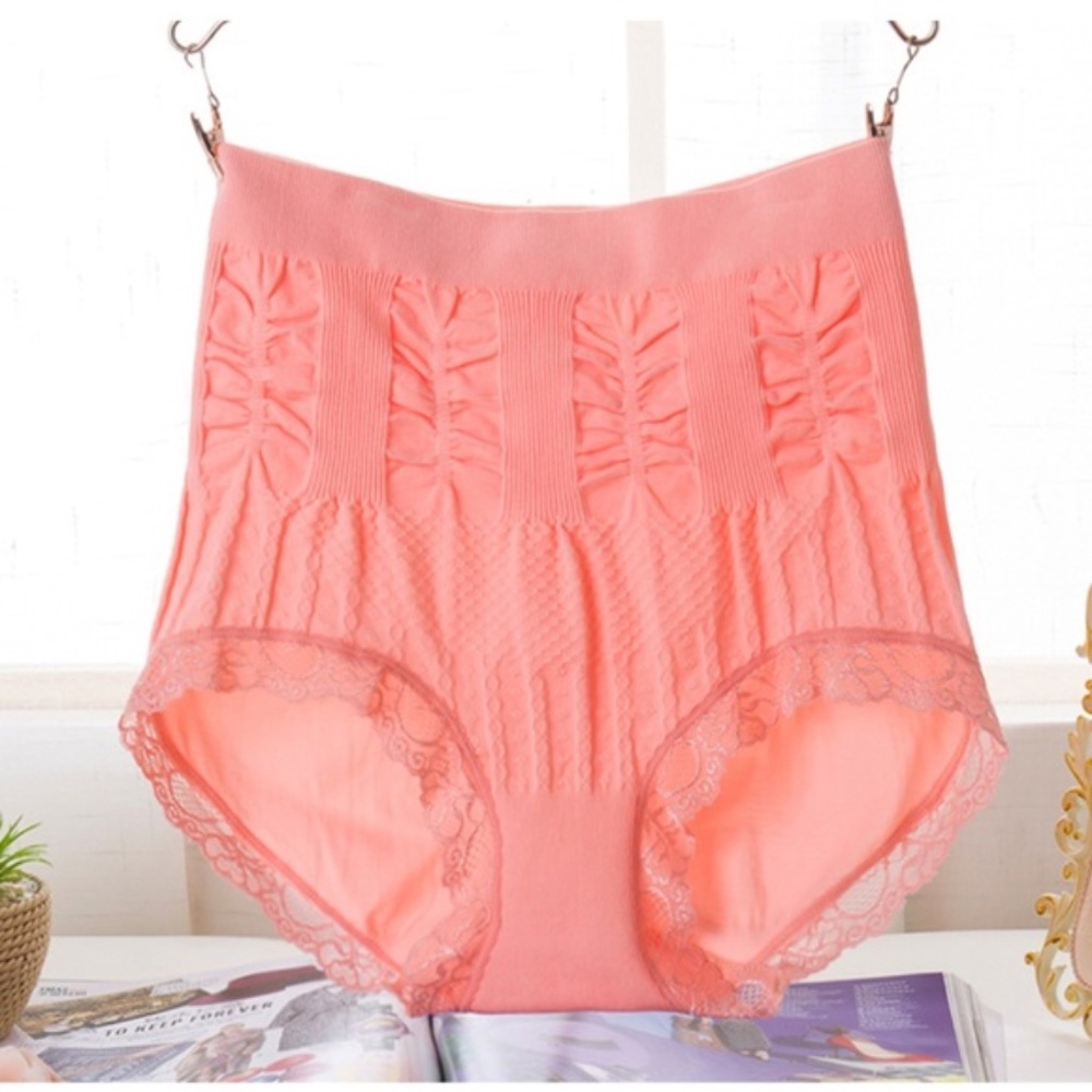 Orange Pin up Panties. Light tummy control panties